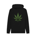 Black Printed Hoody Front
