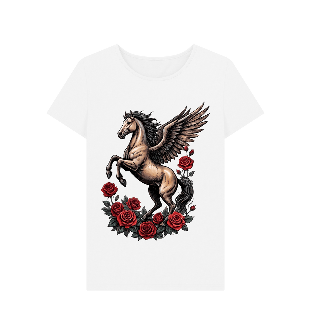 White Printed T-shirt Front