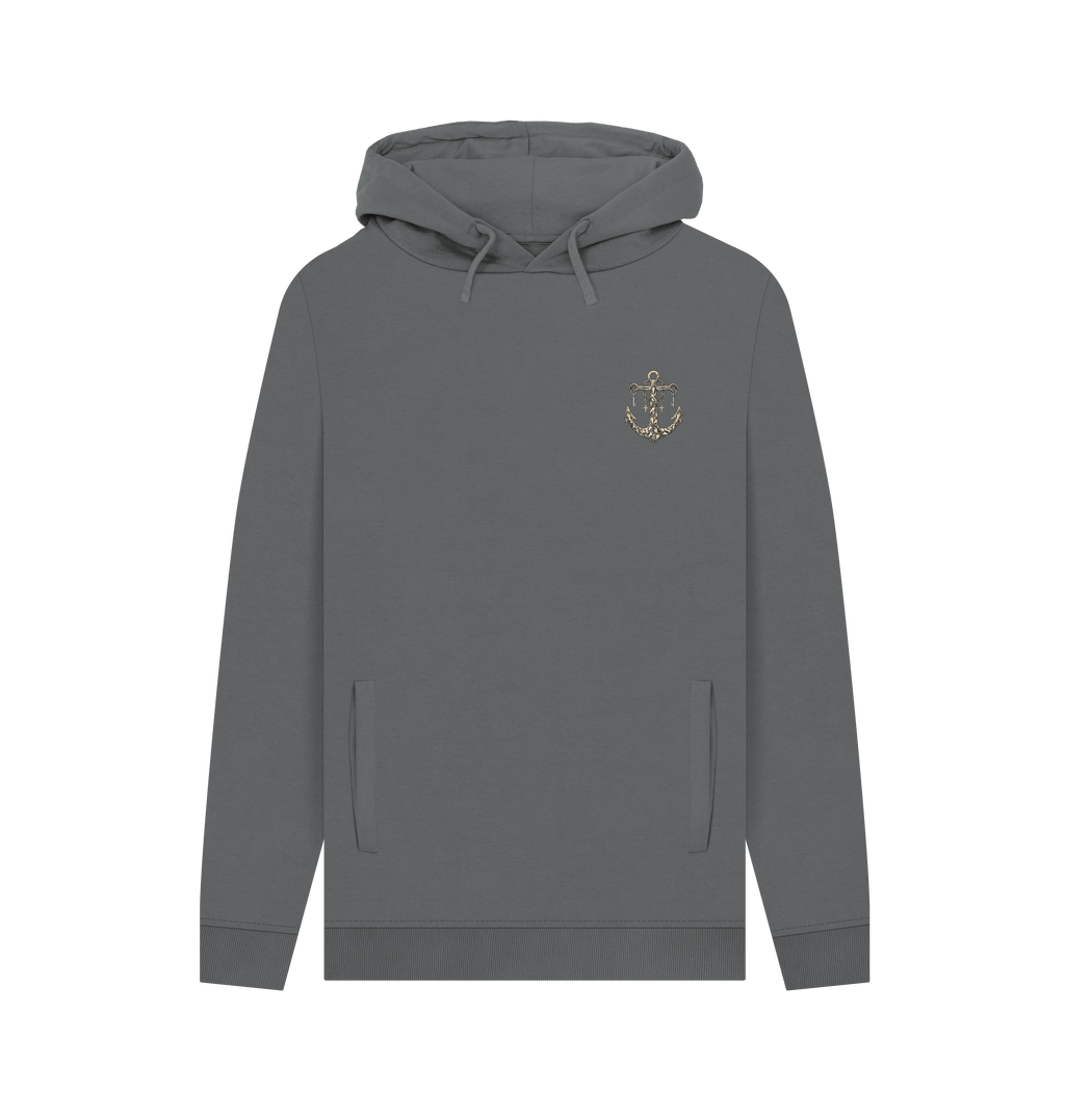 Slate Grey Printed Hoody Front
