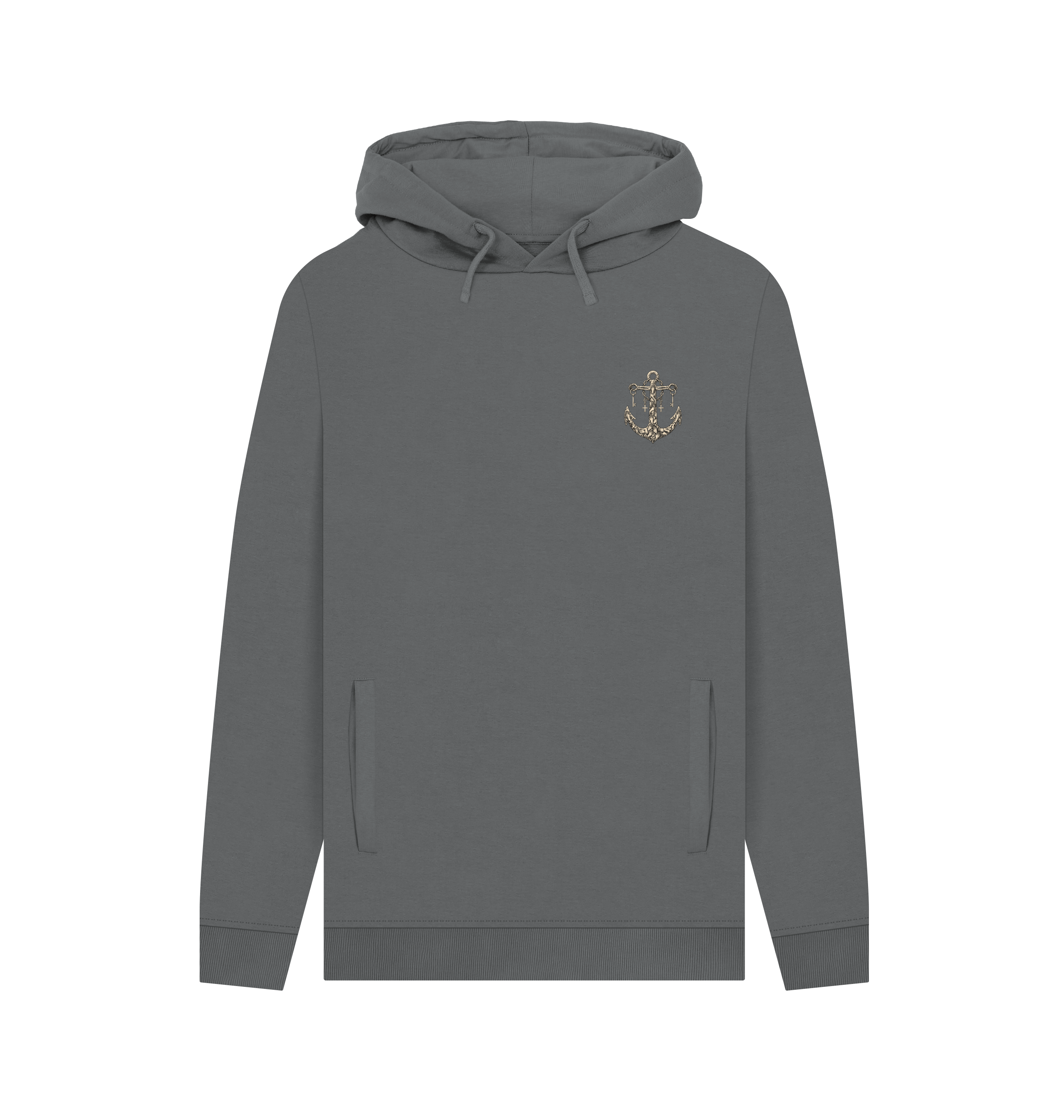 Slate Grey Printed Hoody Front