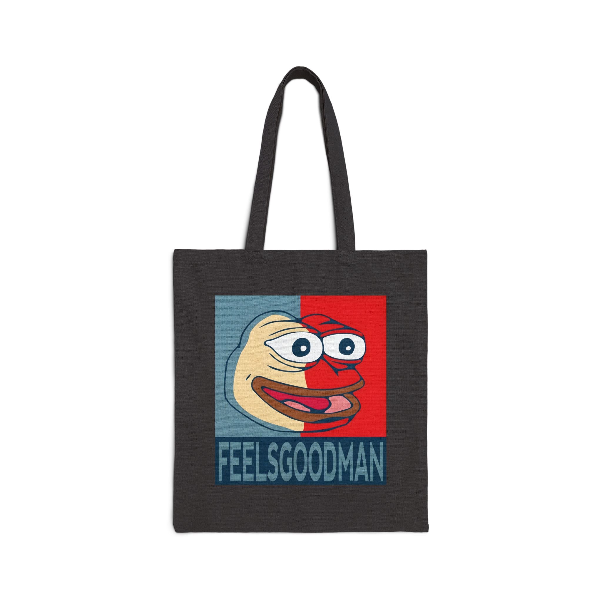 FeelsGoodMan Canvas Tote Bag — Meme Pepe Shopper Bag