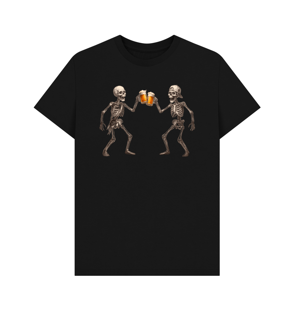 Black Printed T-shirt Front