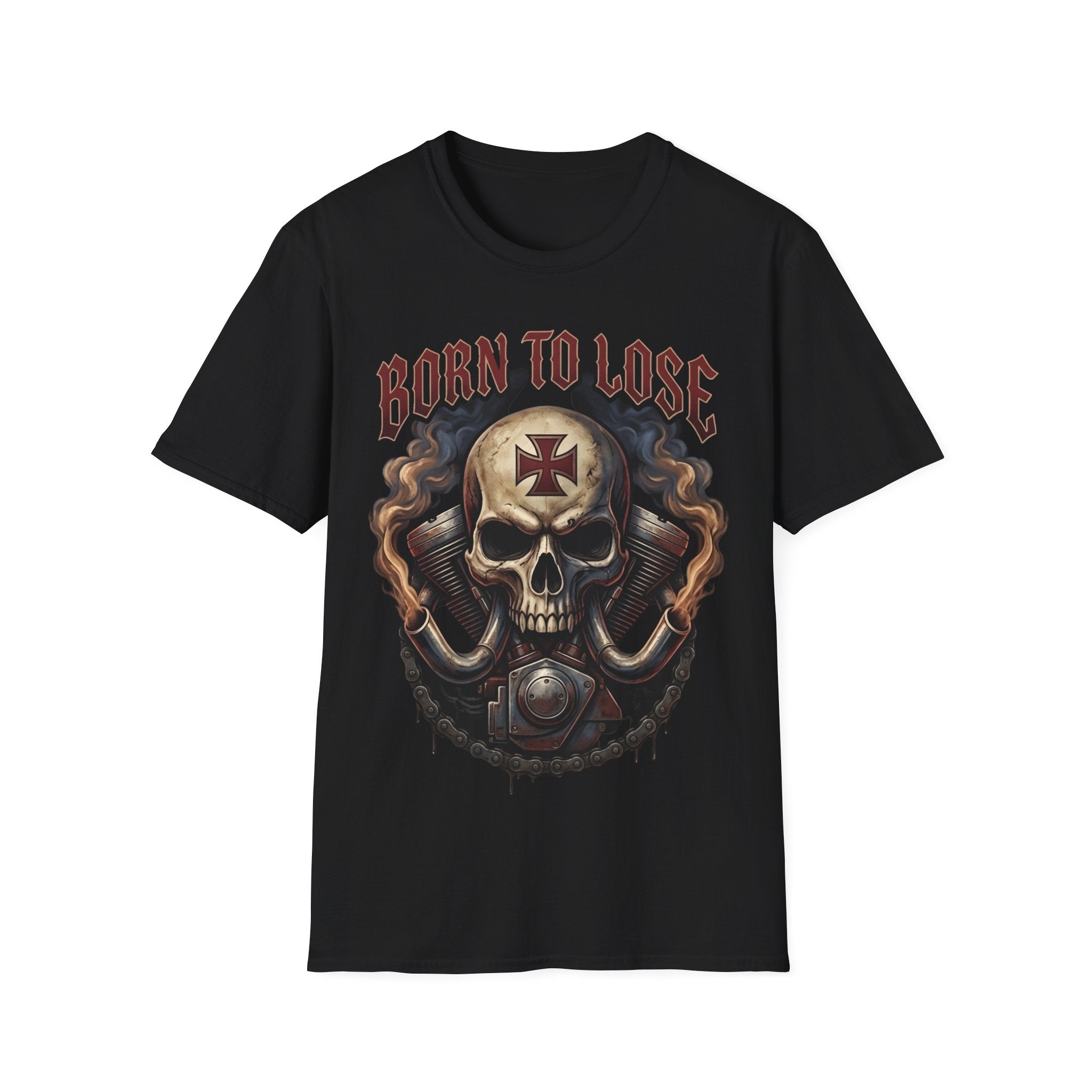 Born to Lose Motorhead Inspired Skull T-Shirt — Vintage Biker Rock Tee