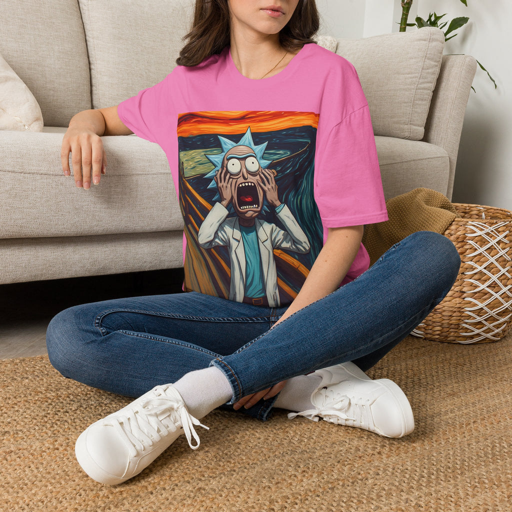 Rick Scream Tee — Rick and Morty Parody of The Scream T-Shirt