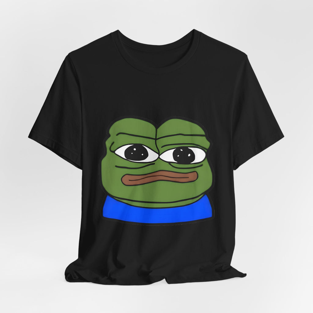 Sad Frog Graphic Tee — Meme Pepe Face T-Shirt