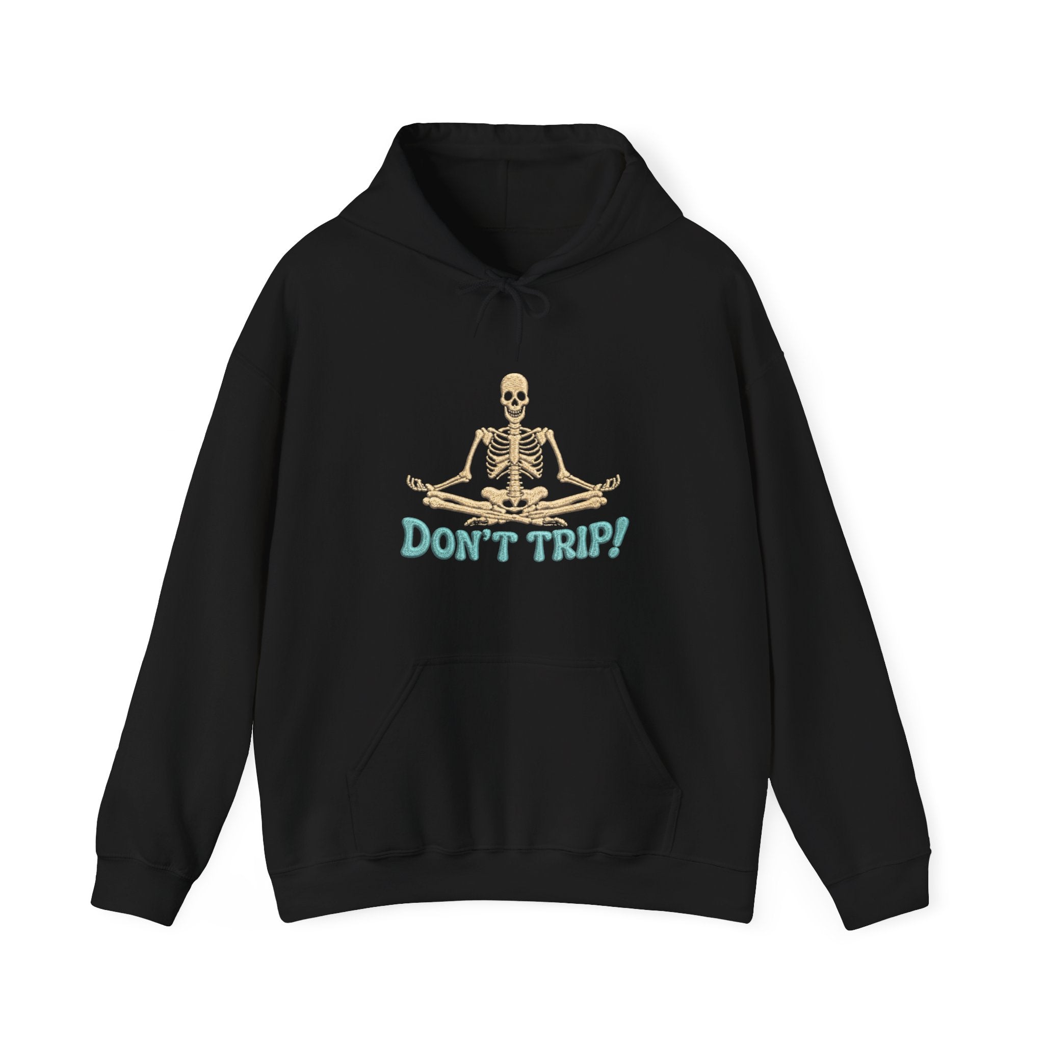 Don’t Trip! Meditating Skeleton Hoodie - Funny GTA 6 Inspired Yoga Skeleton