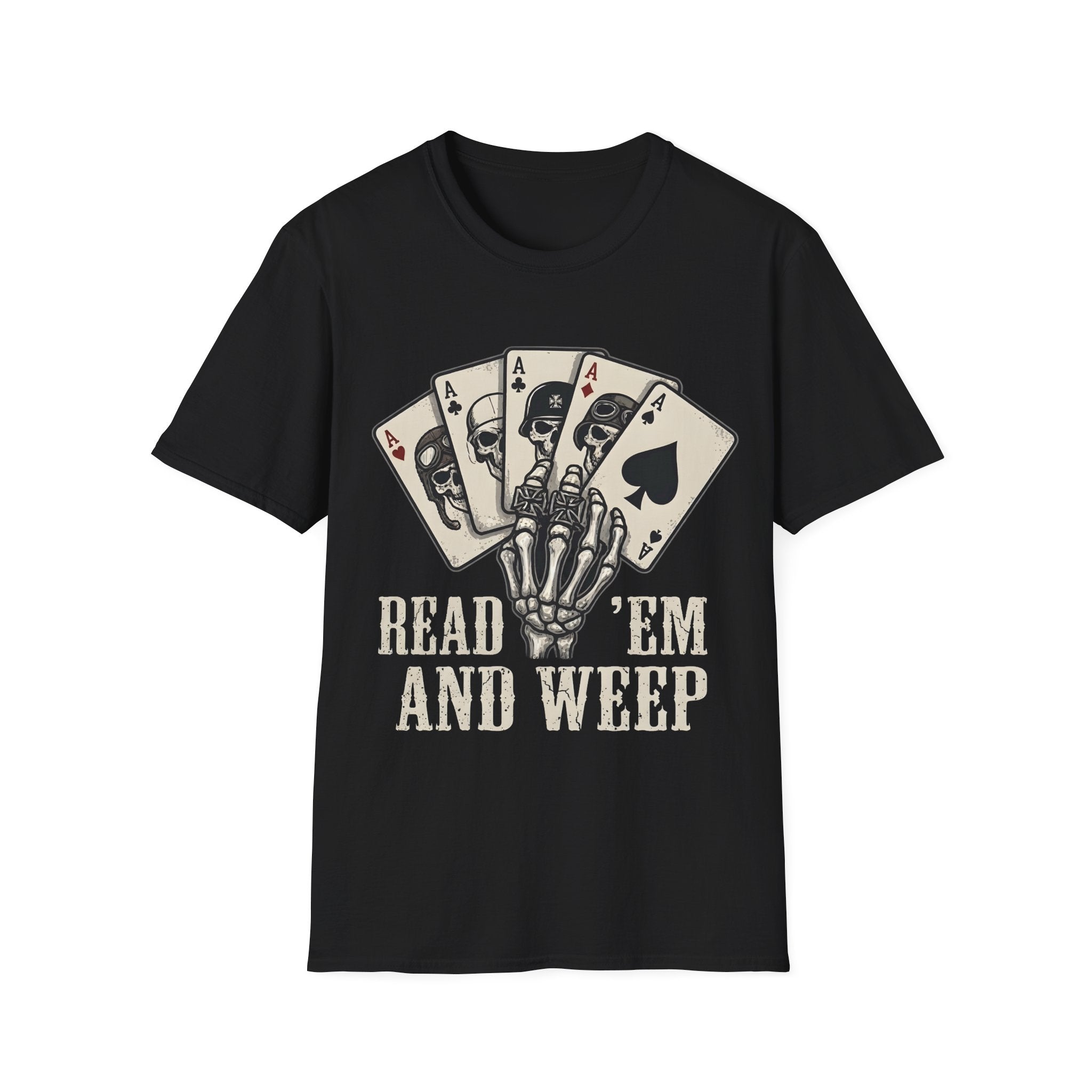 Motorhead Inspired Dead Mans Hand Again Poker / Gambler shirt