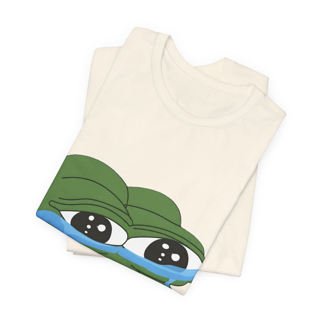Pepe the Frog Crying Meme T-Shirt — Funny Internet Meme Tee