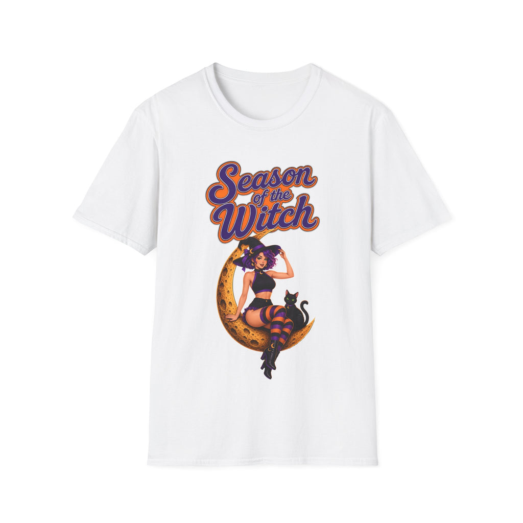 Season of the Witch T-Shirt — Retro Witch Graphic Tee for Halloween & Autumn