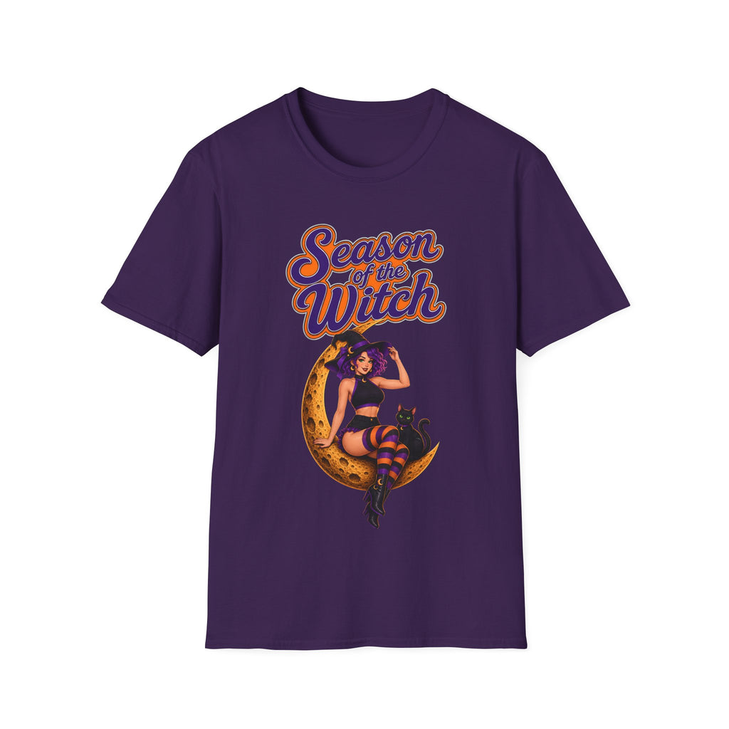 Season of the Witch T-Shirt — Retro Witch Graphic Tee for Halloween & Autumn