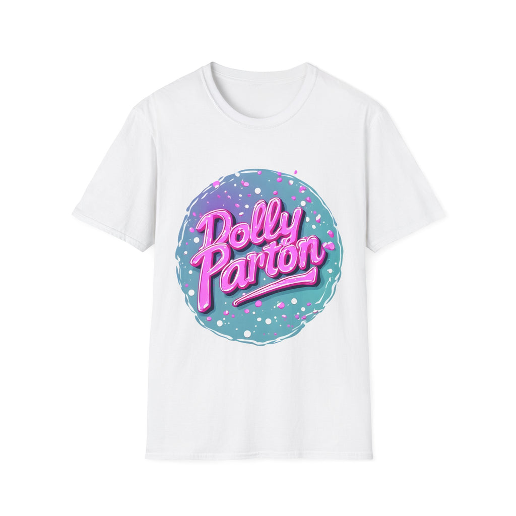 Dolly Parton Retro Neon Logo T‑Shirt