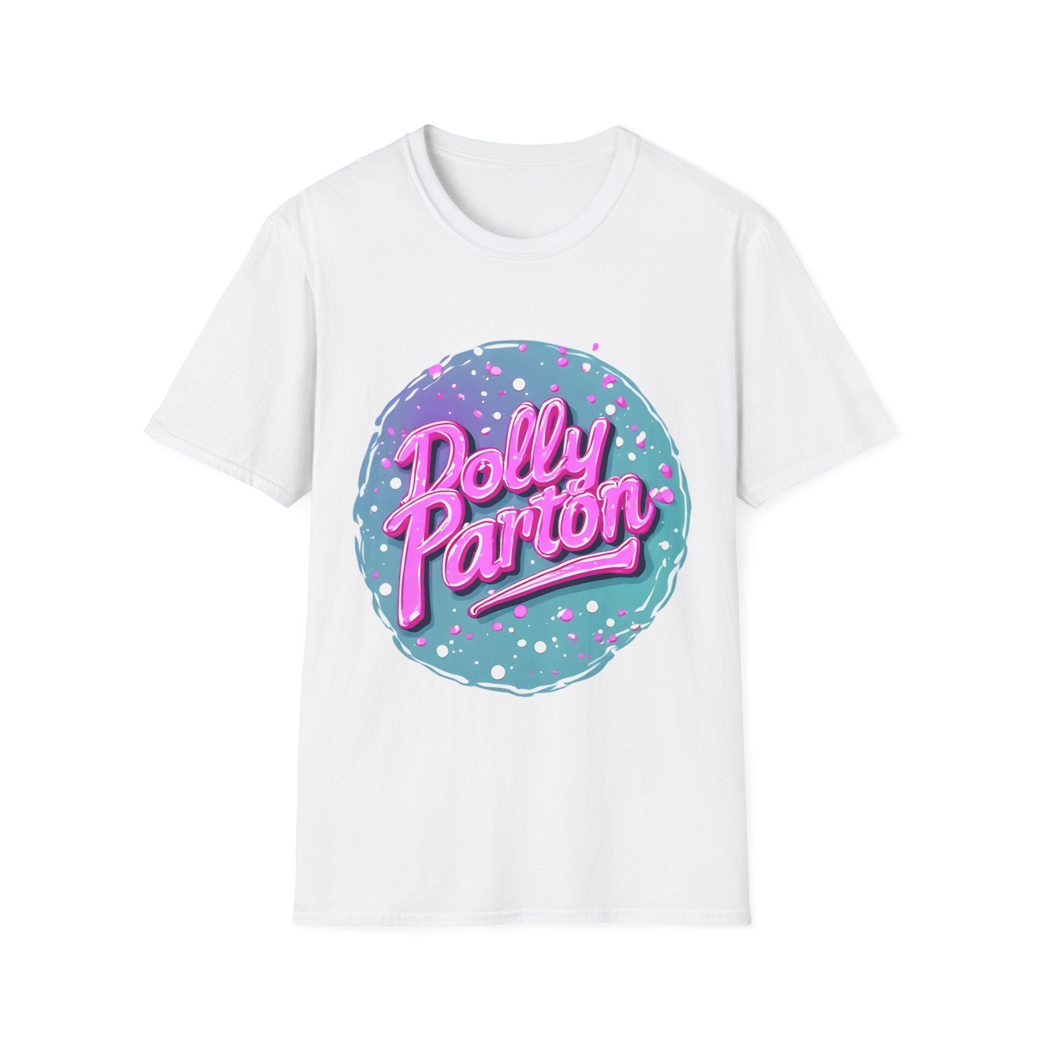Dolly Parton Retro Neon Logo T‑Shirt