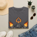 Flaming Ace Engine Motorhead Inspired T‑Shirt — Overkill Motorcycle Design