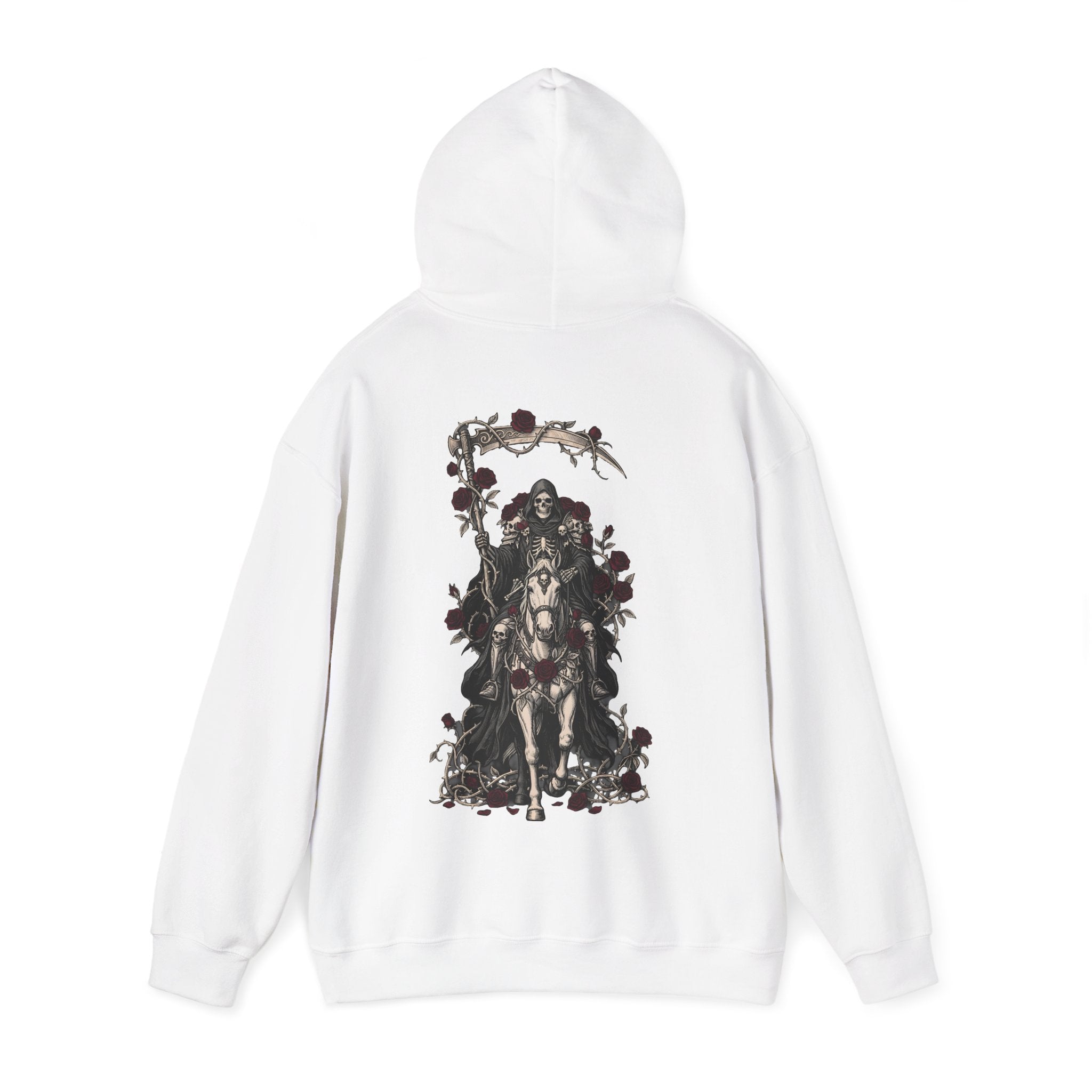 Funeral Flowers - Gothic / Dark Fantasy Floral Grim Reaper Hoodie