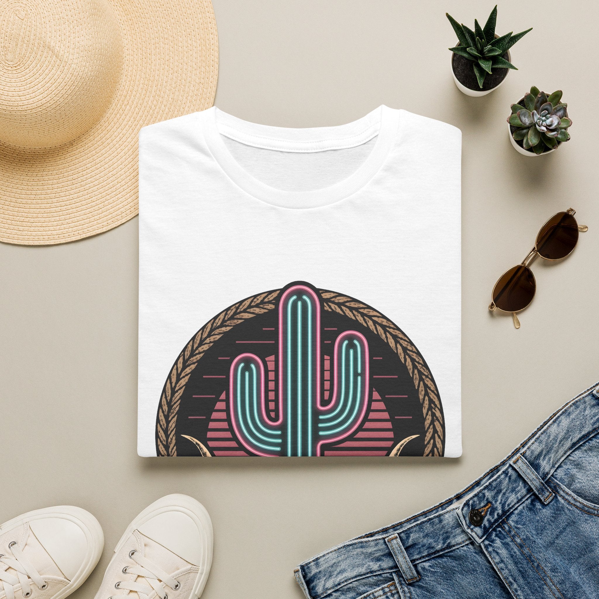 Cool as a Cactus - Summer Cactus / Skull T-Shirt