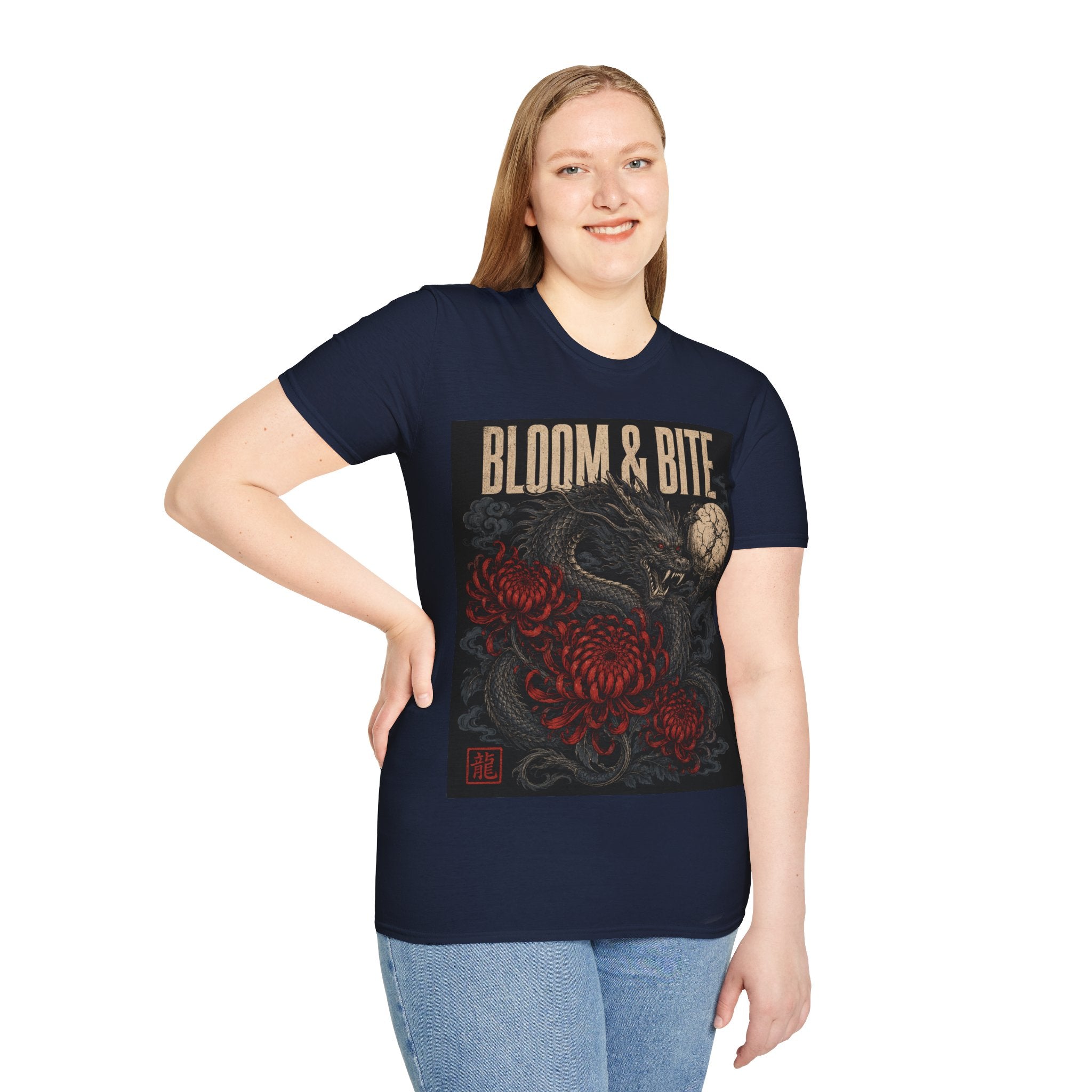 Bloom & Bite Dragon Floral Graphic Tee