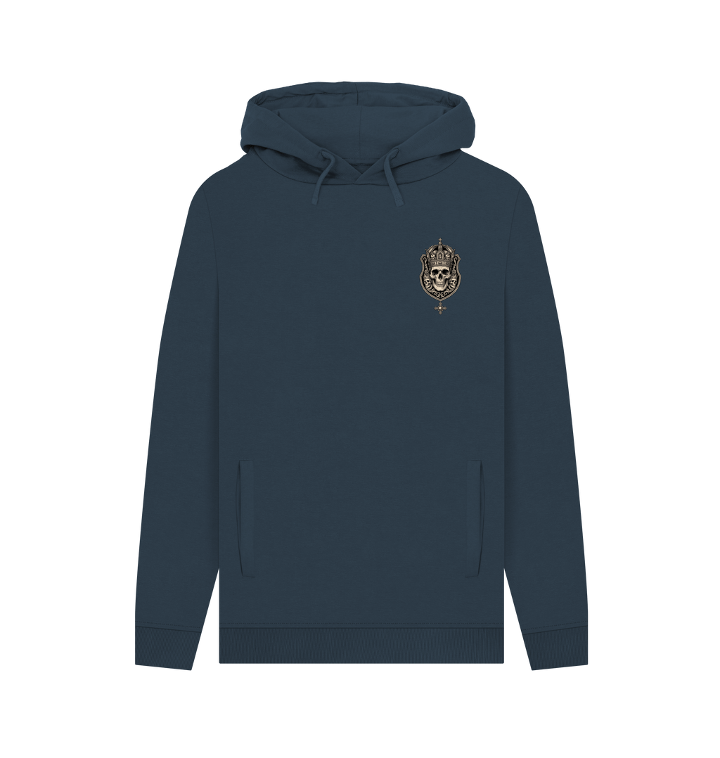 Navy Printed Hoody Front