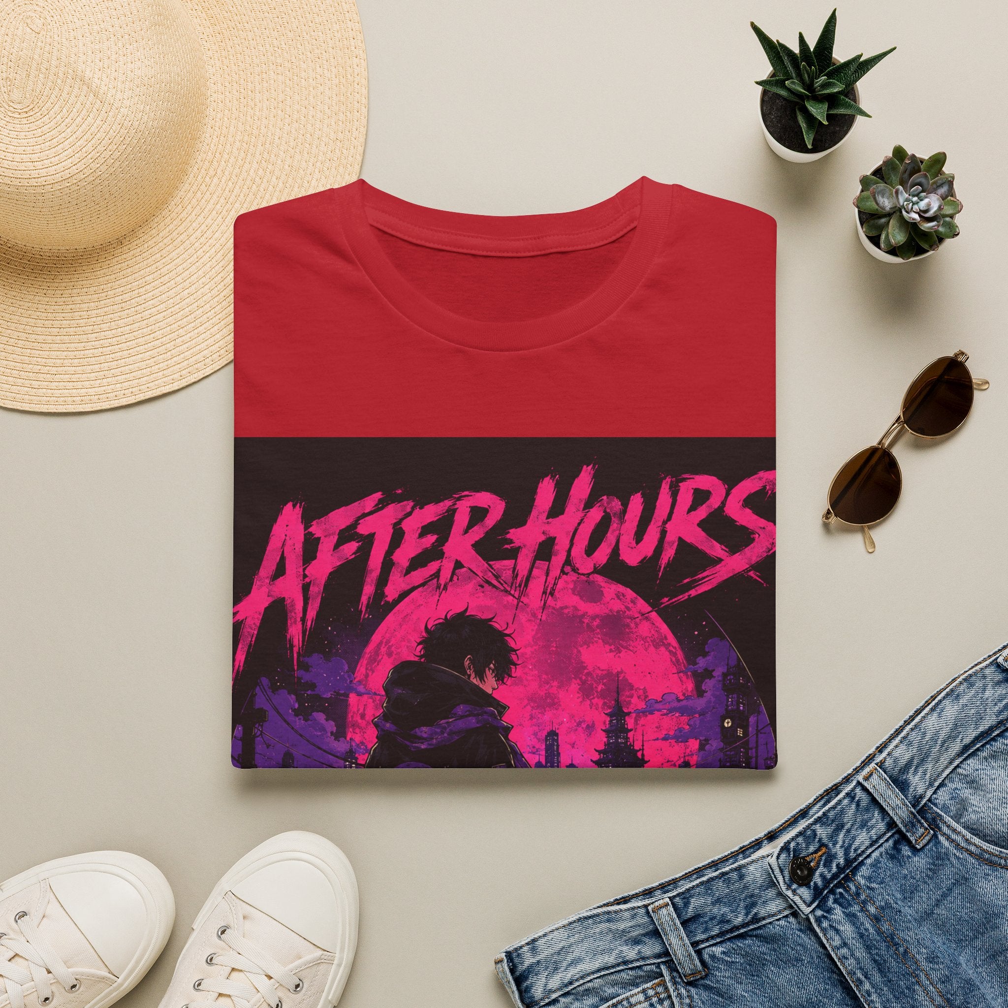 After Hours Graphic T-Shirt — Neon Night City Retro Tee