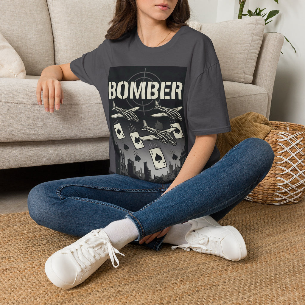 Bomber Plane Ace of Spades T-Shirt - Aviation Air Force Tee