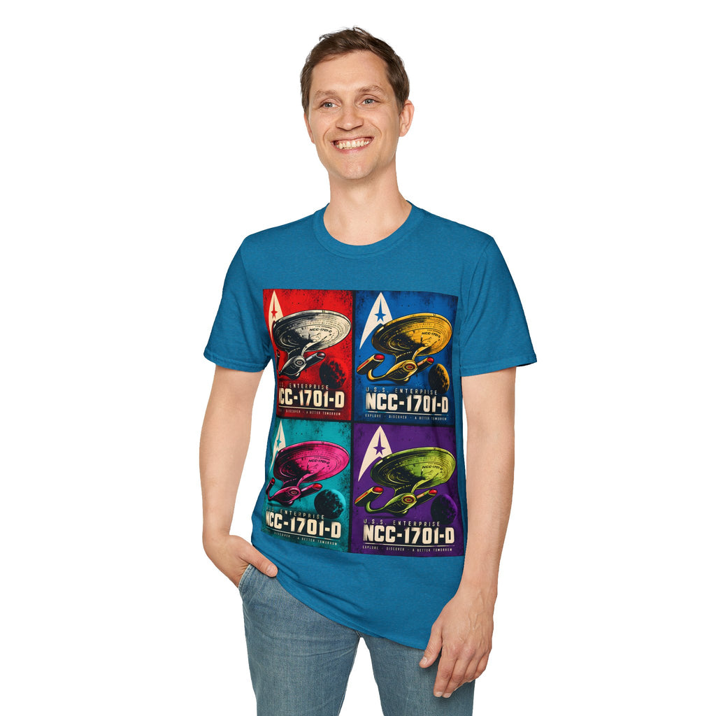 Starship NCC-1701-D Pop Art T-Shirt