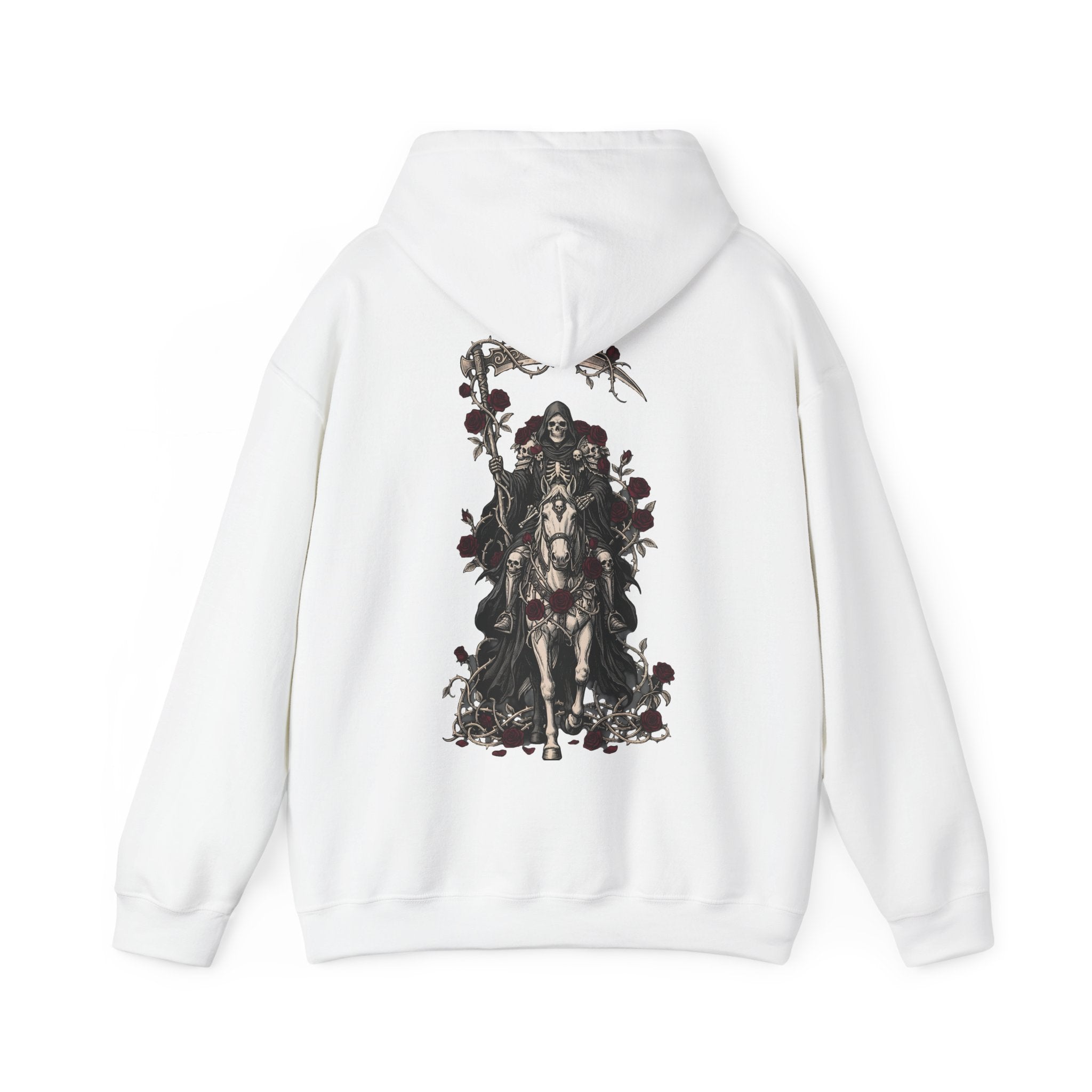 Funeral Flowers - Gothic / Dark Fantasy Floral Grim Reaper Hoodie