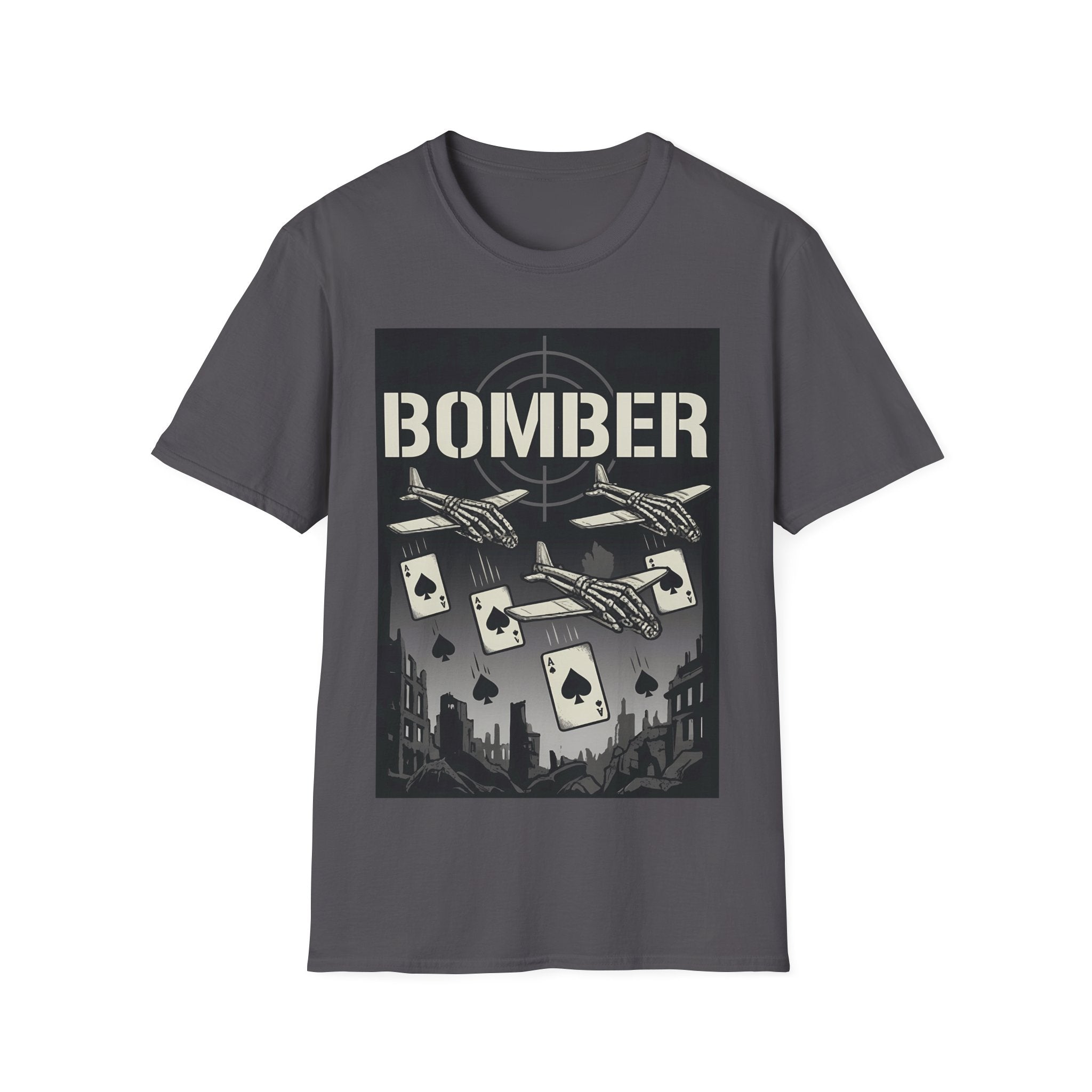 Bomber Plane Ace of Spades T-Shirt - Aviation Air Force Tee