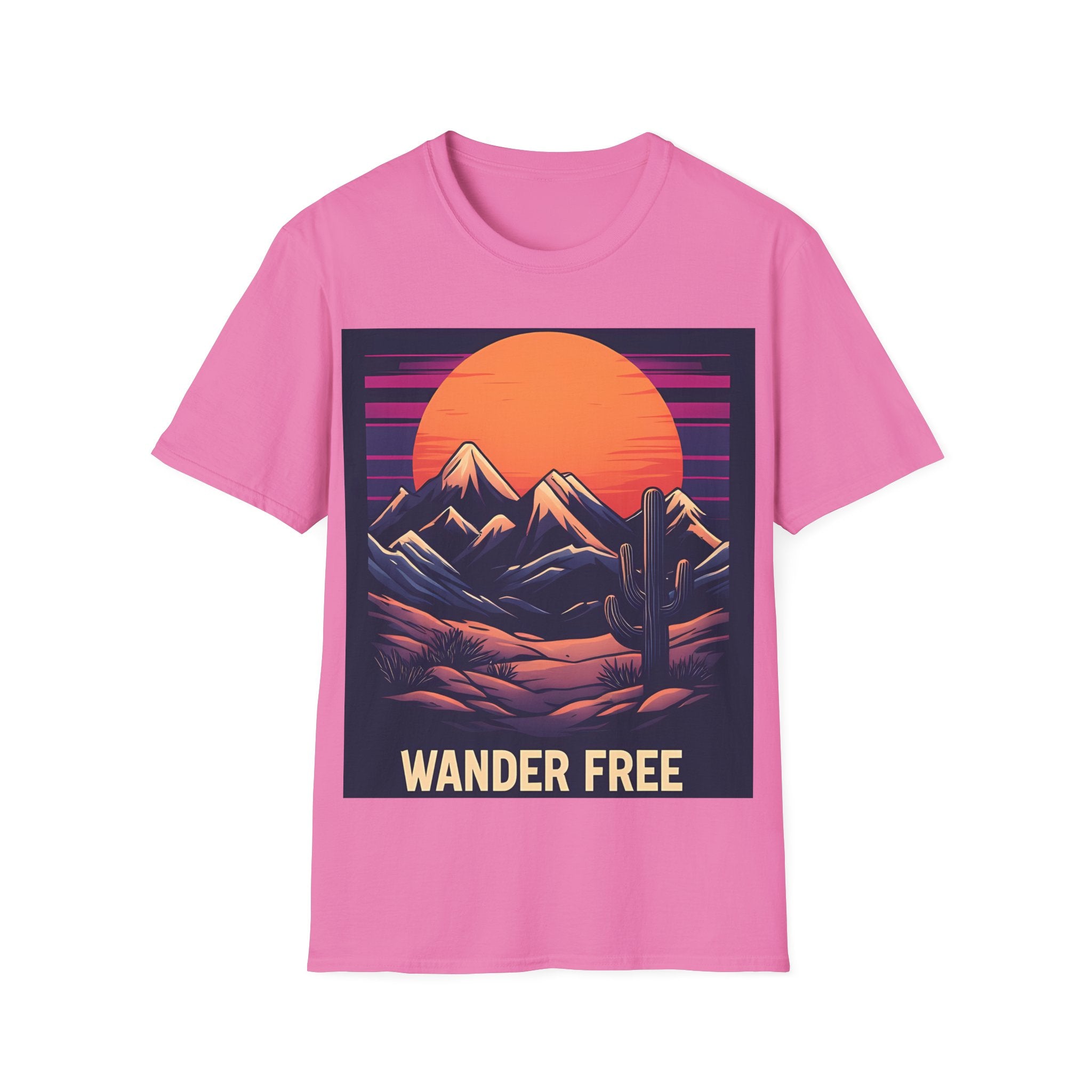 Sunset Mountains T-Shirt — Retro Desert Sunset Graphic Tee