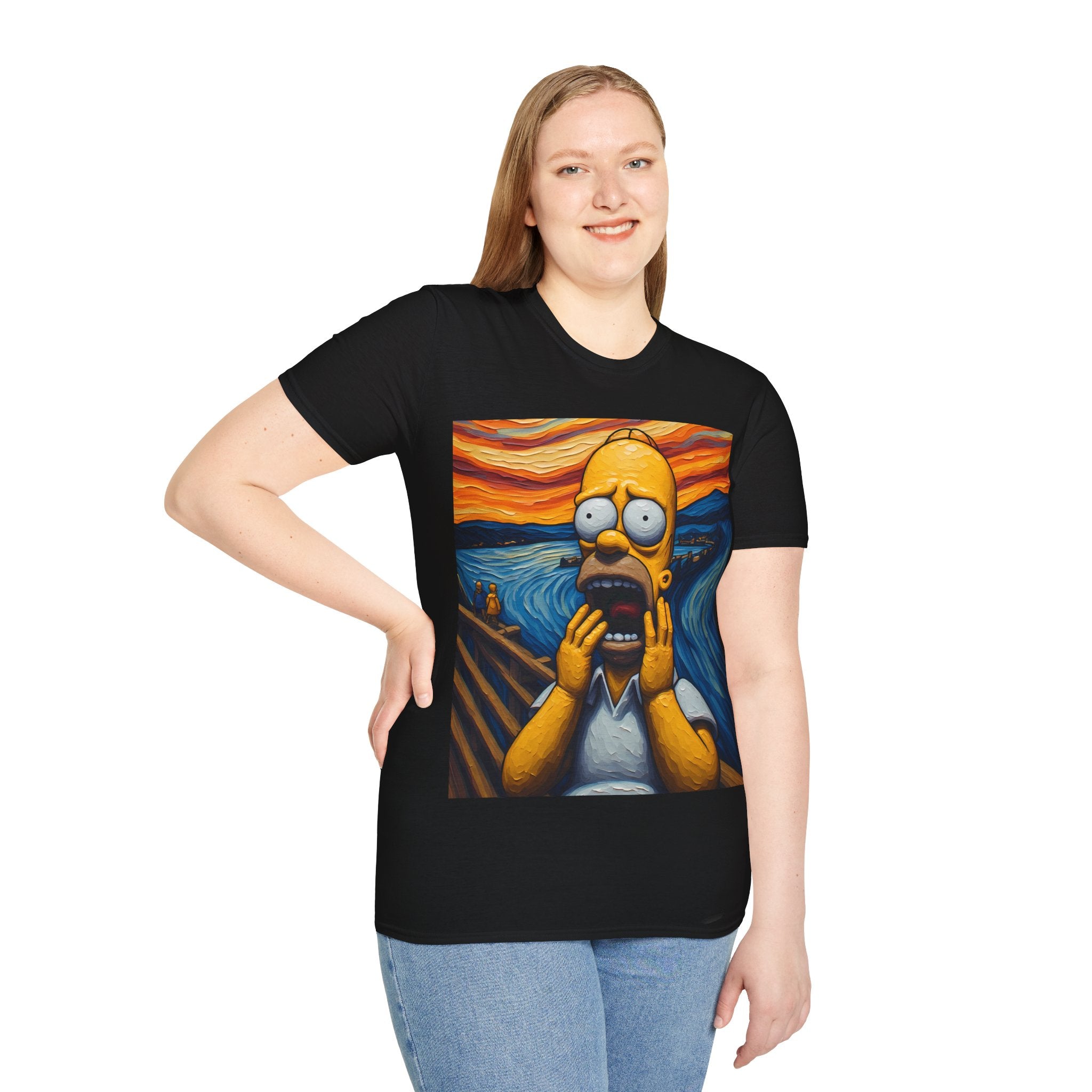 Homer Scream T-Shirt — Parody Pop Art Graphic Tee