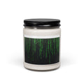 Matrix Rain Scented Soy Candle — 9oz Cybergreen Aromatherapy Jar