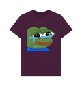 Purple Printed T-shirt Front