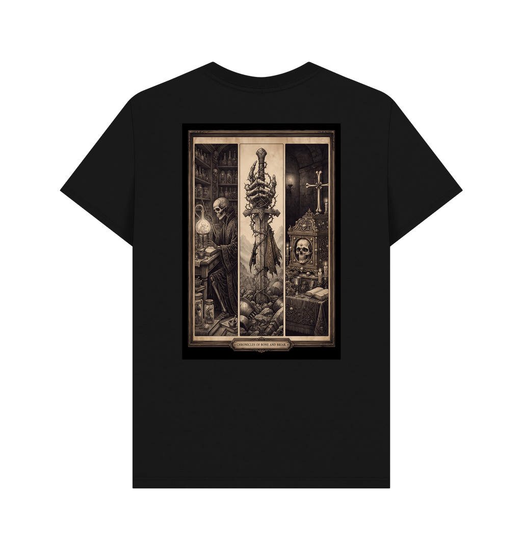 Black Printed T-shirt Back
