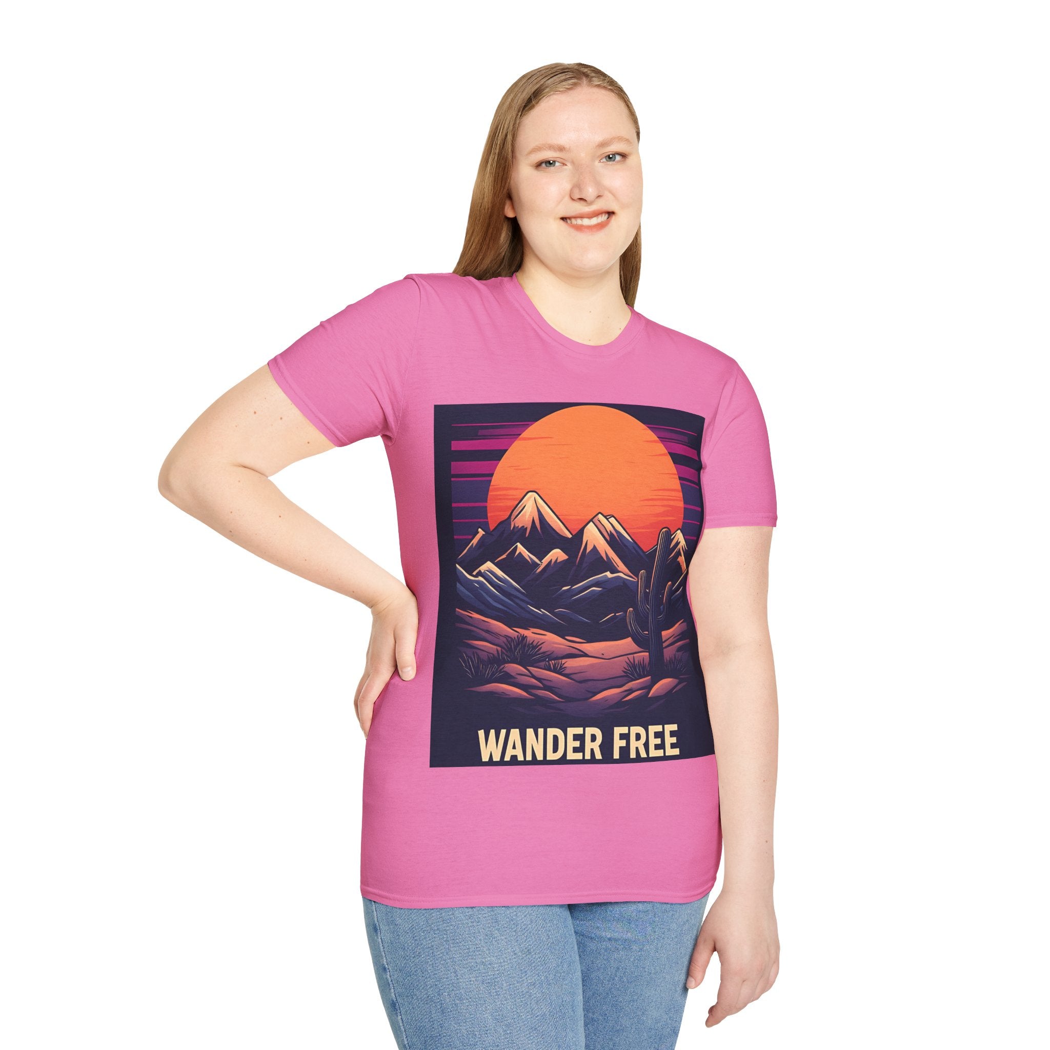 Sunset Mountains T-Shirt — Retro Desert Sunset Graphic Tee