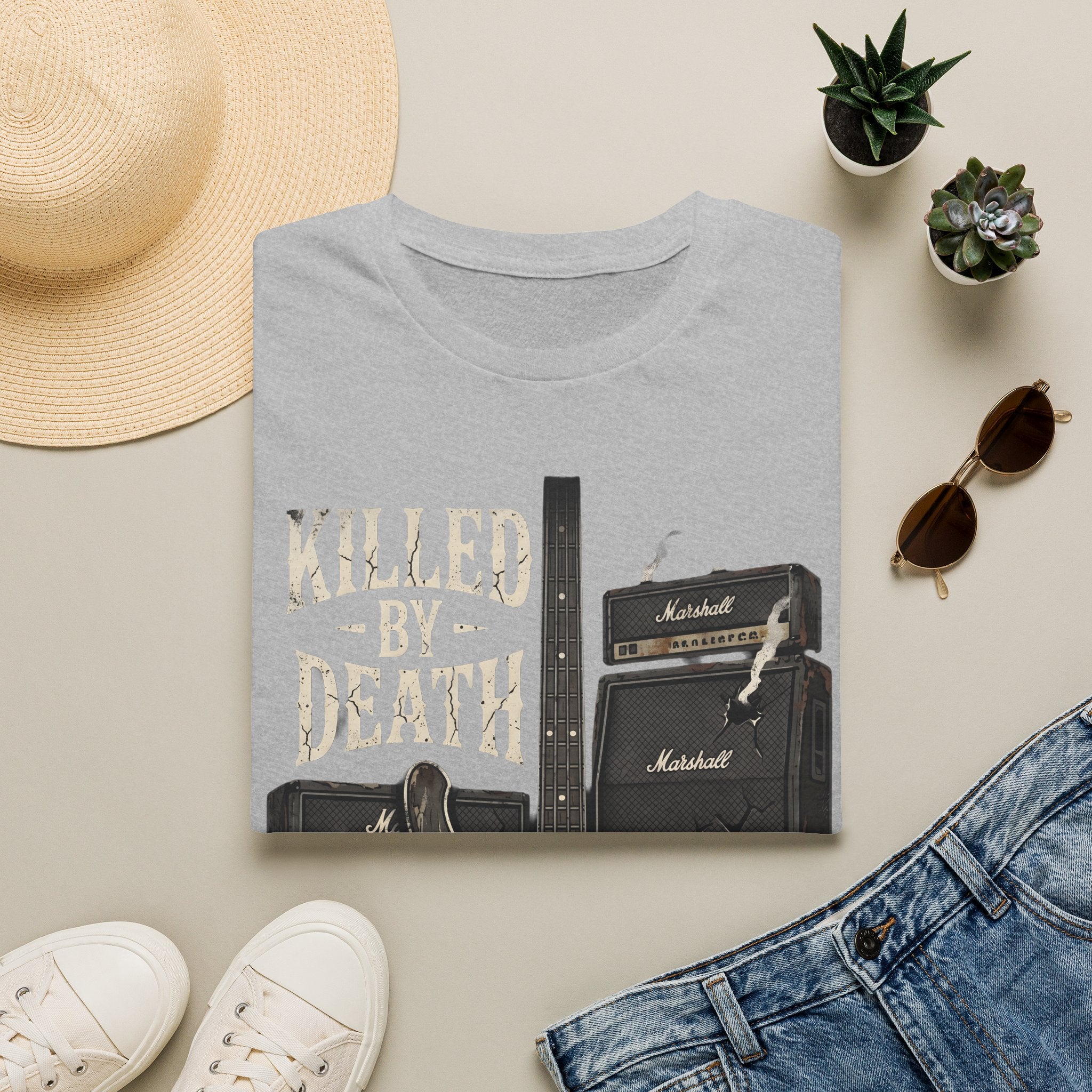 KILLED BY DEATH Motorhead Lemmy inspired Bass Tee