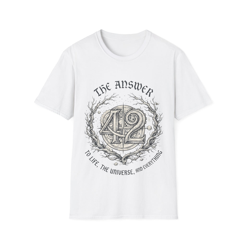 The Answer 42 Graphic T-Shirt — Vintage Sci‑Fi Quote Tee