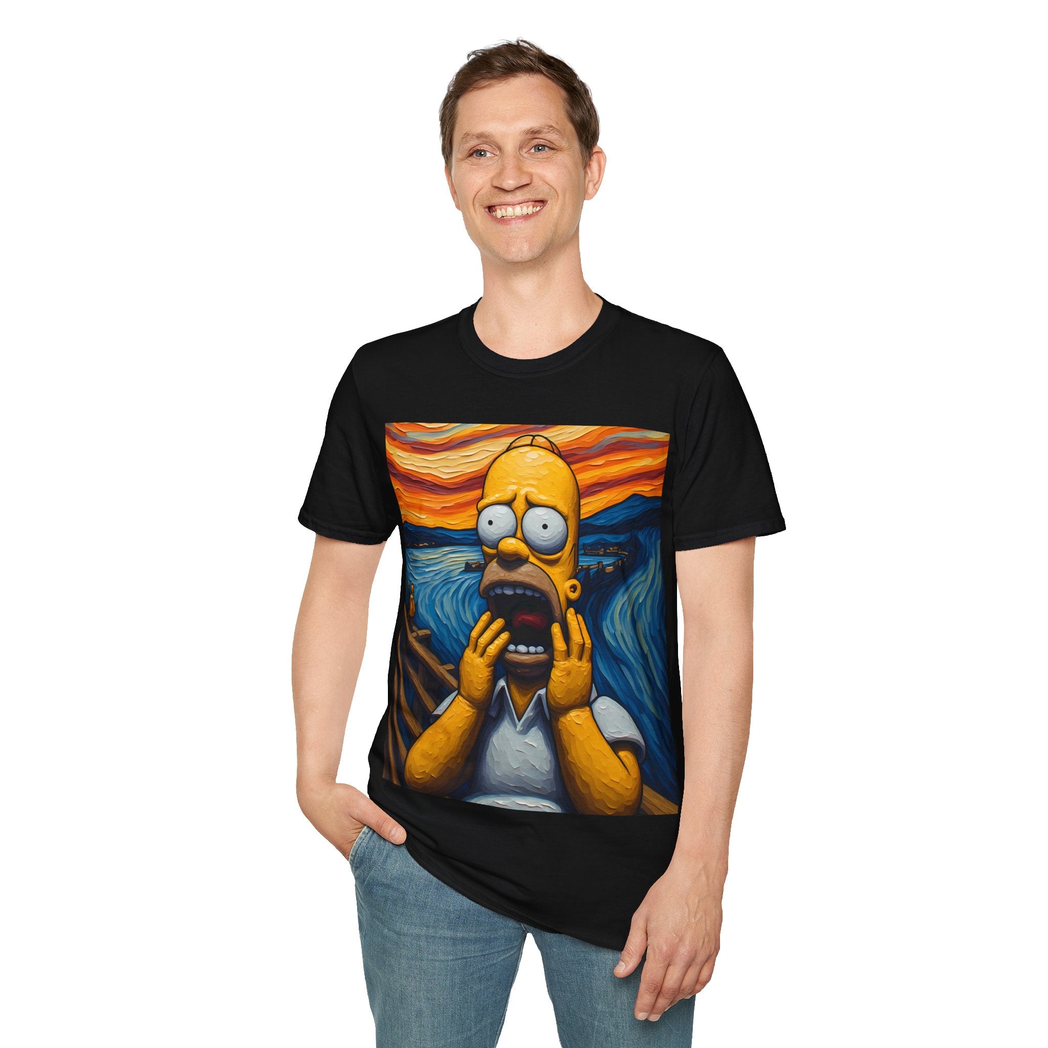 Homer Scream T-Shirt — Parody Pop Art Graphic Tee