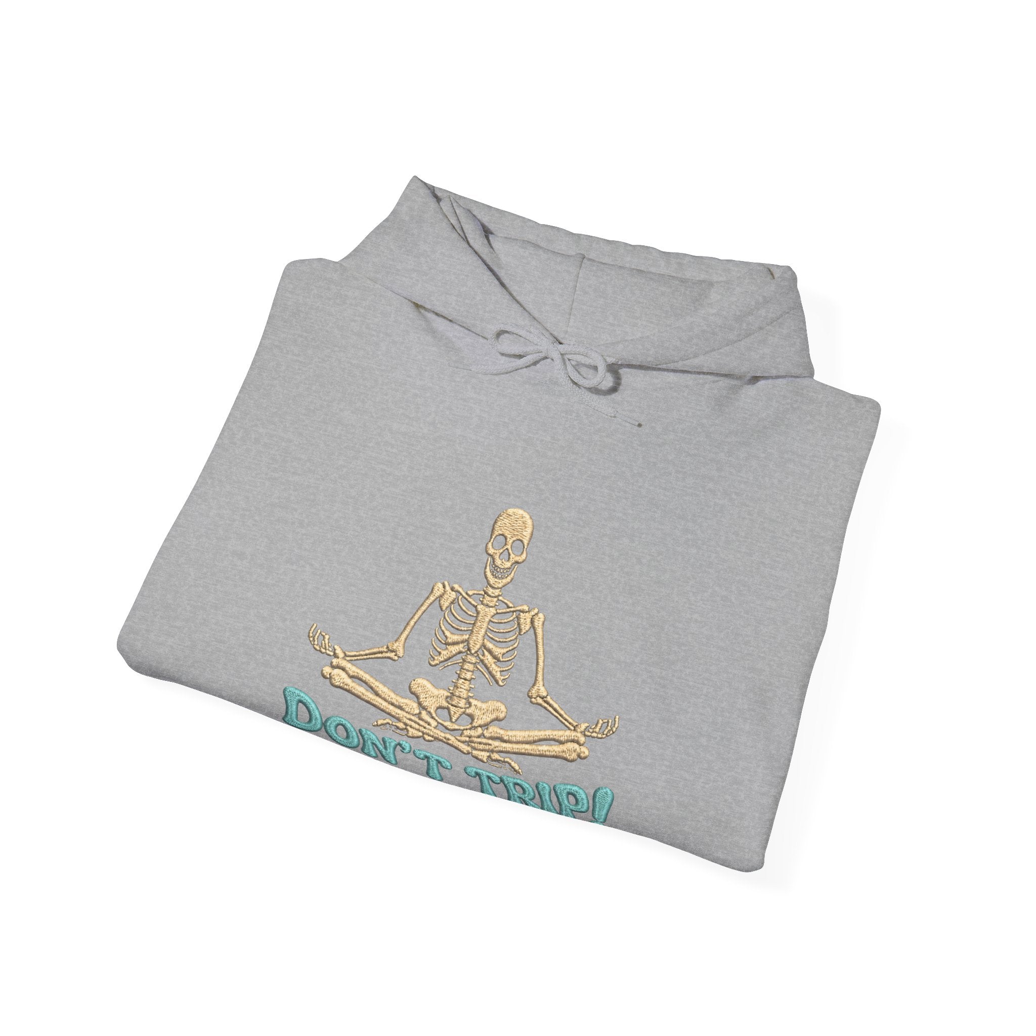 Don’t Trip! Meditating Skeleton Hoodie - Funny GTA 6 Inspired Yoga Skeleton