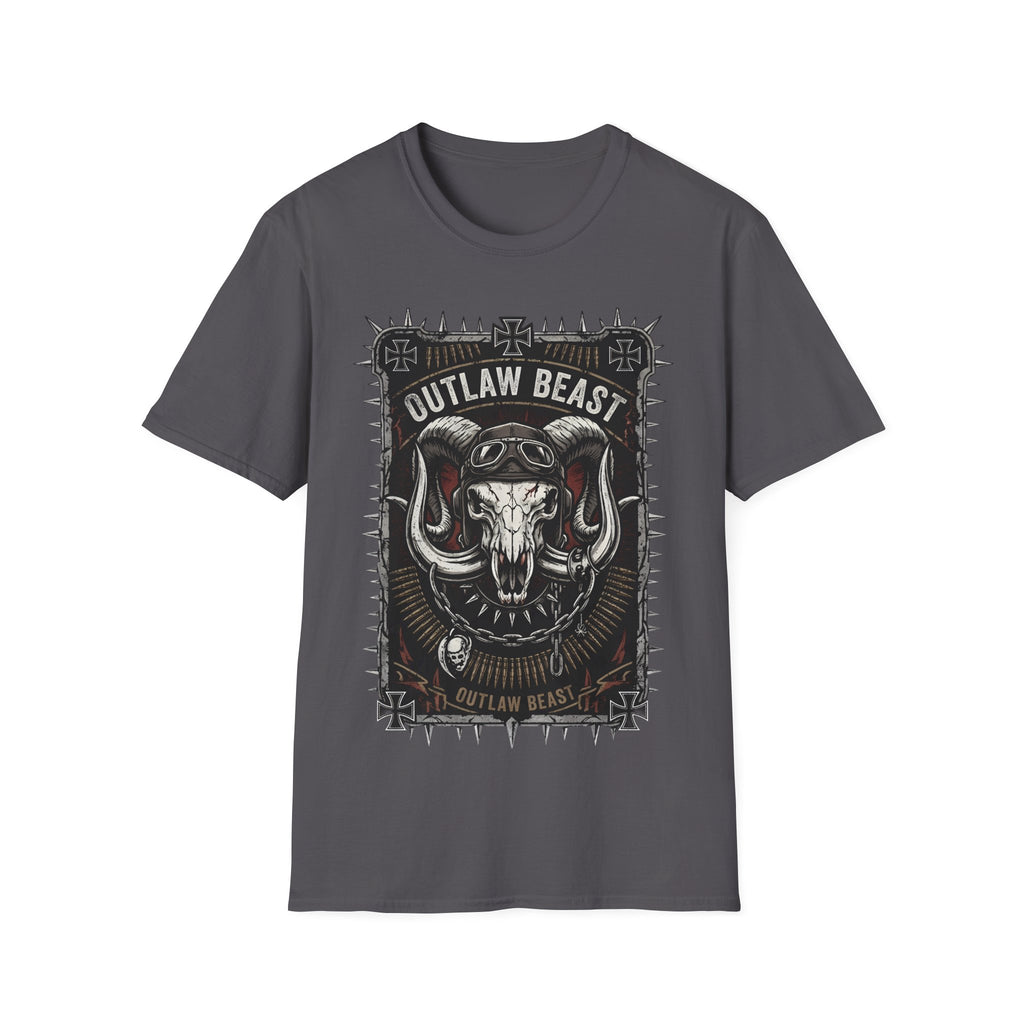 Outlaw Beast Skull T-Shirt — Biker Ranch Graphic Tee