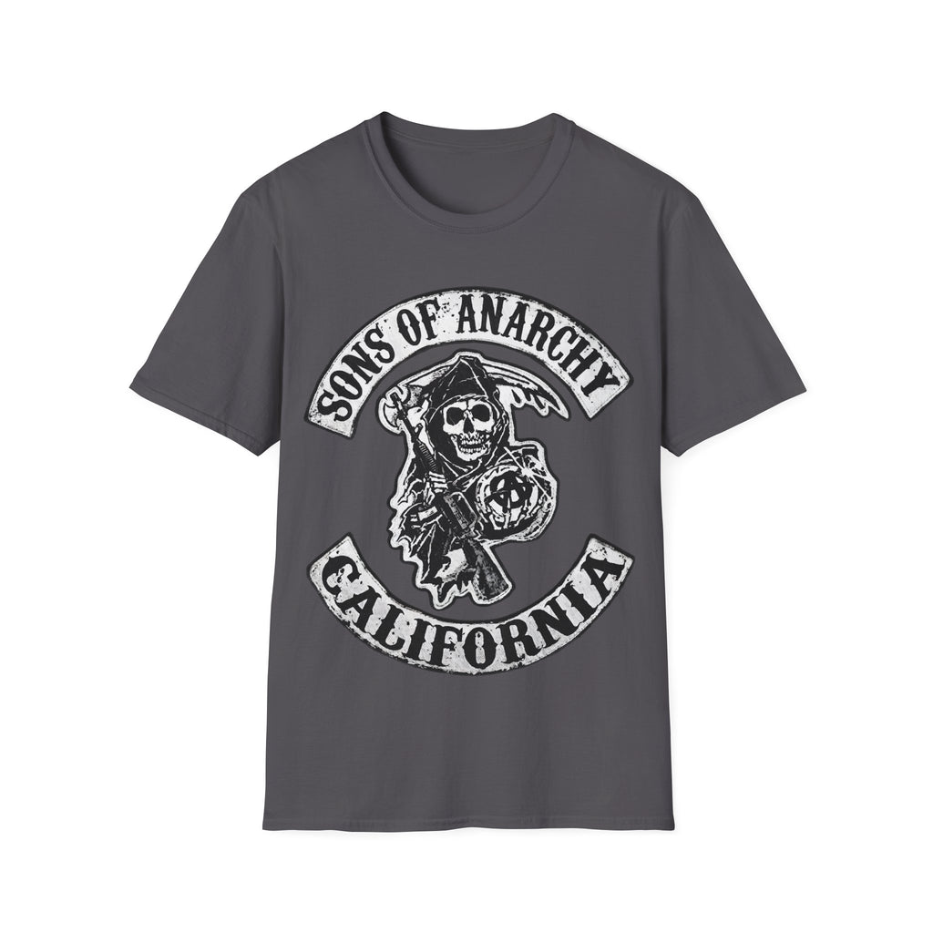 Sons of Anarchy Graphic T‑Shirt — Reaper Emblem California Biker Tee