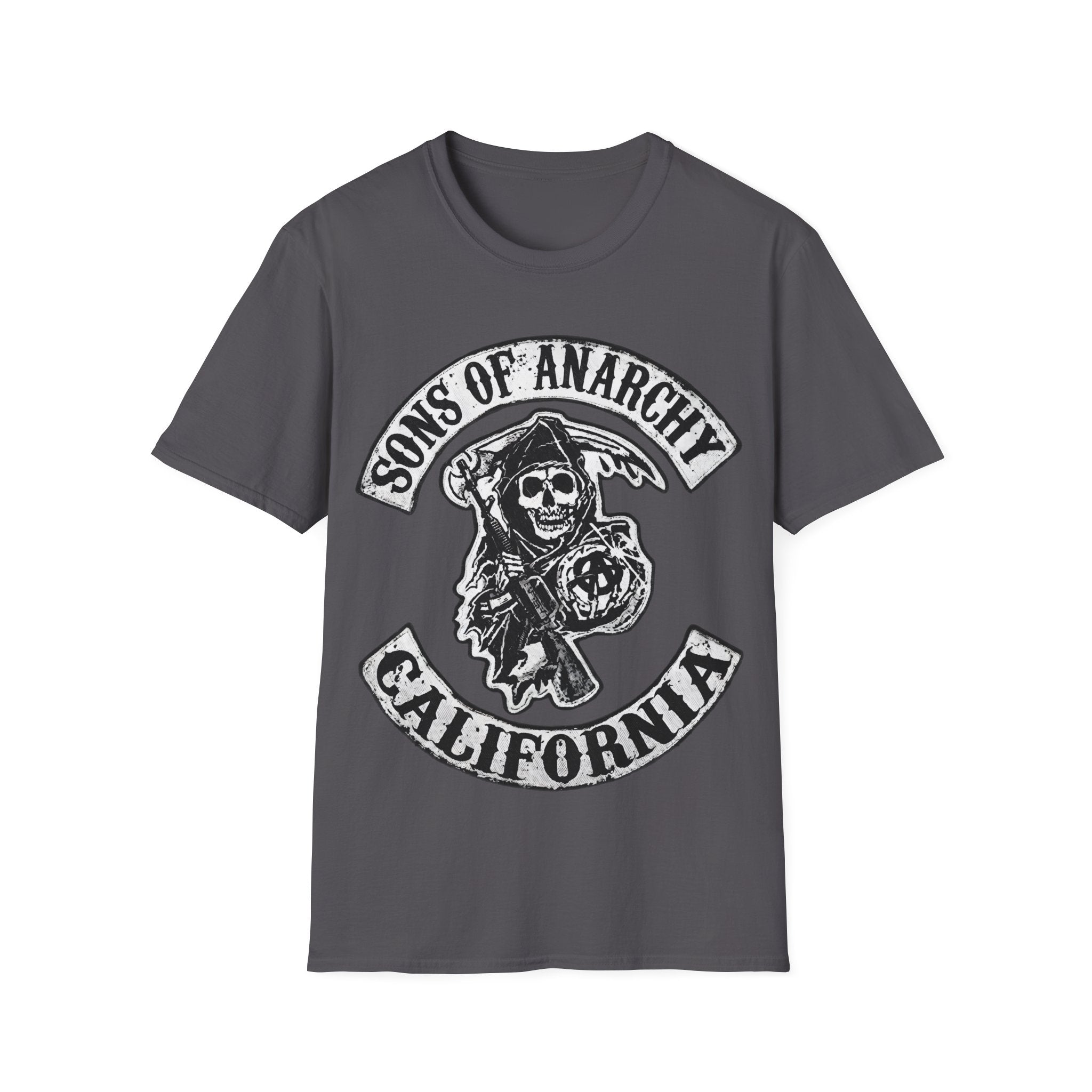 Sons of Anarchy Graphic T‑Shirt — Reaper Emblem California Biker Tee