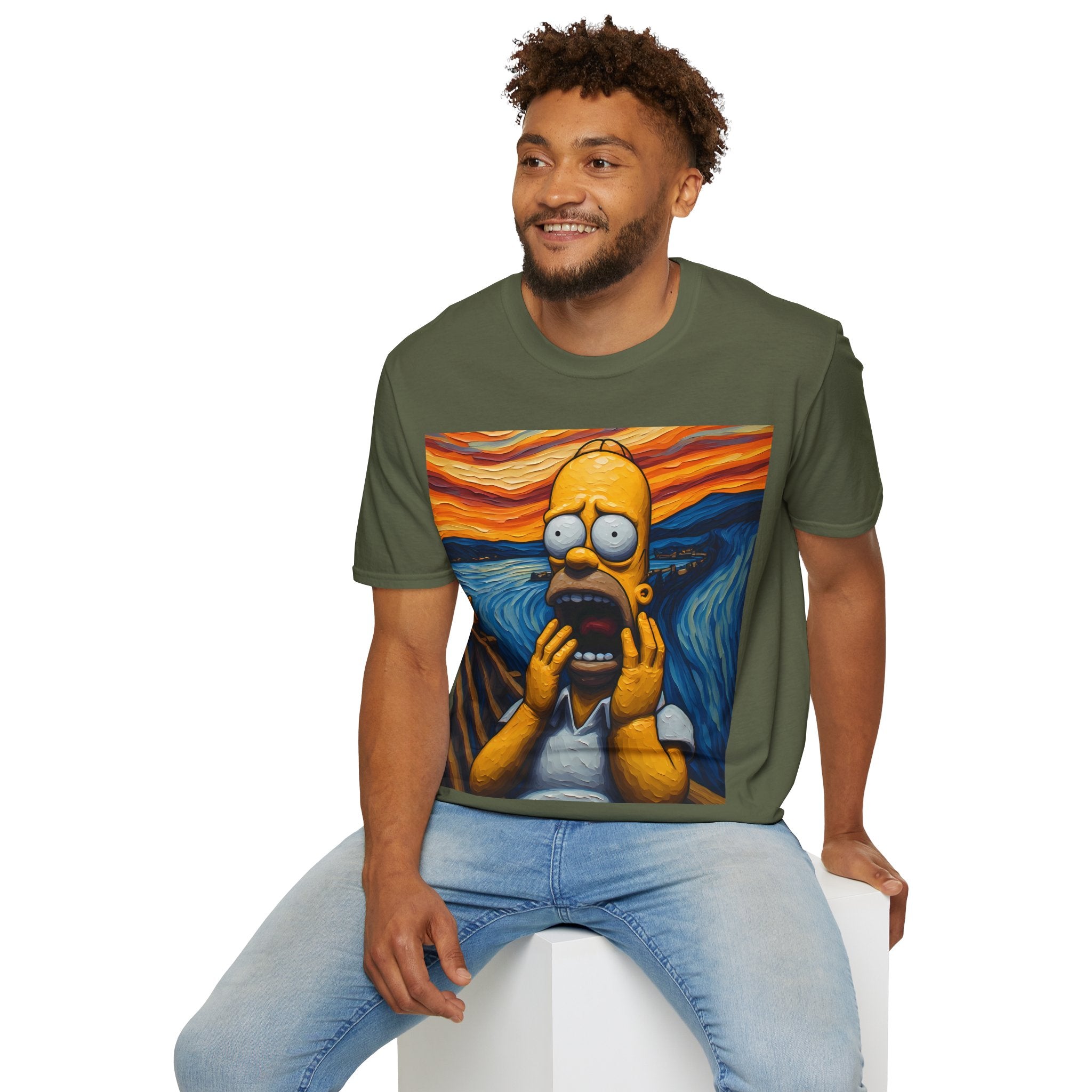 Homer Scream T-Shirt — Parody Pop Art Graphic Tee
