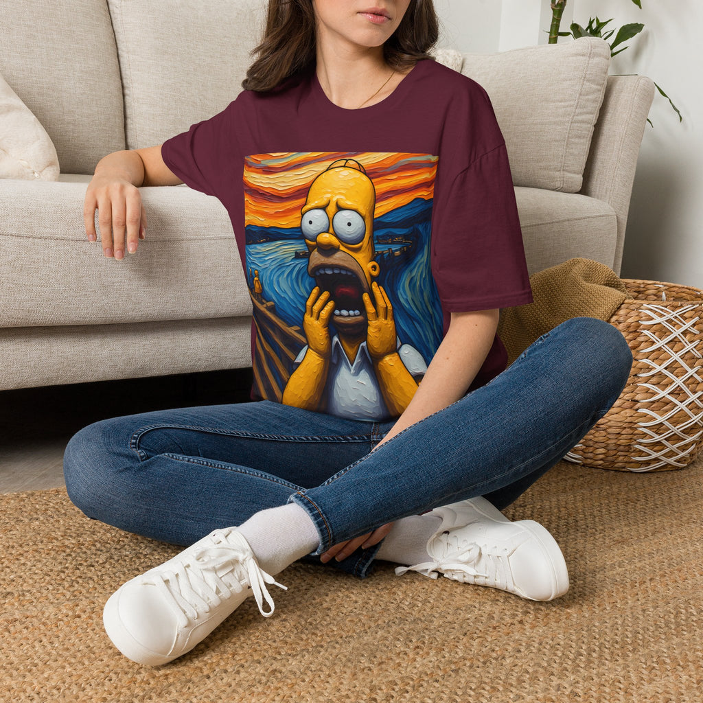 Homer Scream T-Shirt — Parody Pop Art Graphic Tee