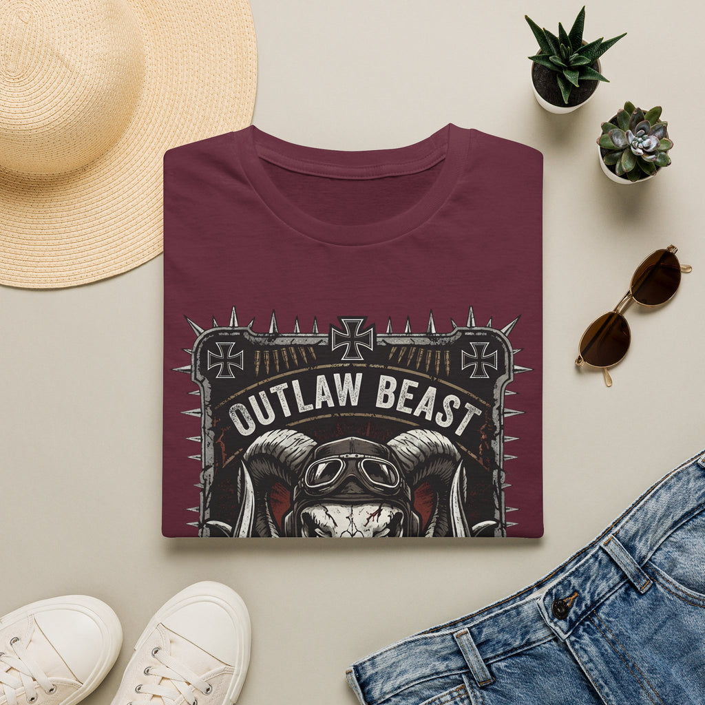 Outlaw Beast Skull T-Shirt — Biker Ranch Graphic Tee