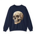 Skull Art Crewneck Sweatshirt — Vintage Anatomical Skull Graphic