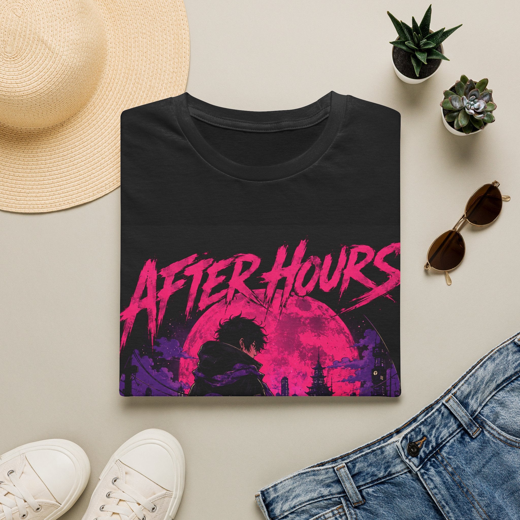 After Hours Graphic T-Shirt — Neon Night City Retro Tee