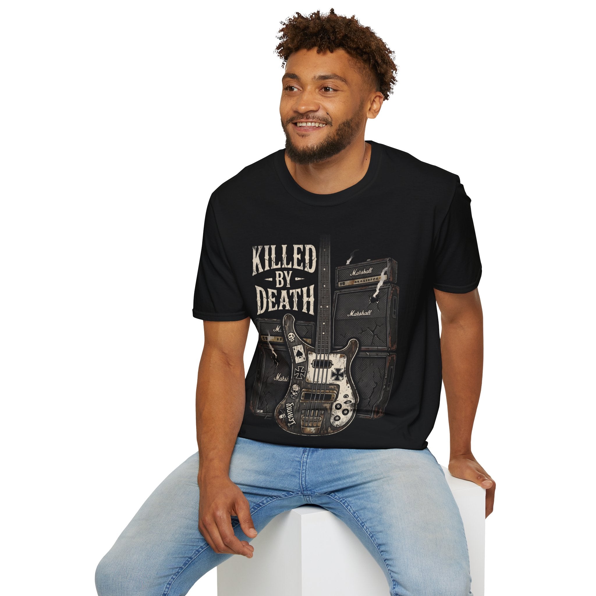 KILLED BY DEATH Motorhead Lemmy inspired Bass Tee