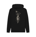 Black Printed Hoody Front
