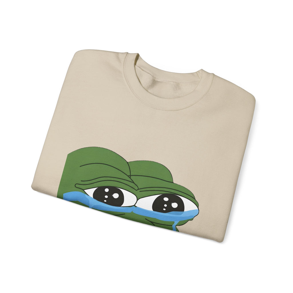 Crying Pepe Graphic Sweatshirt