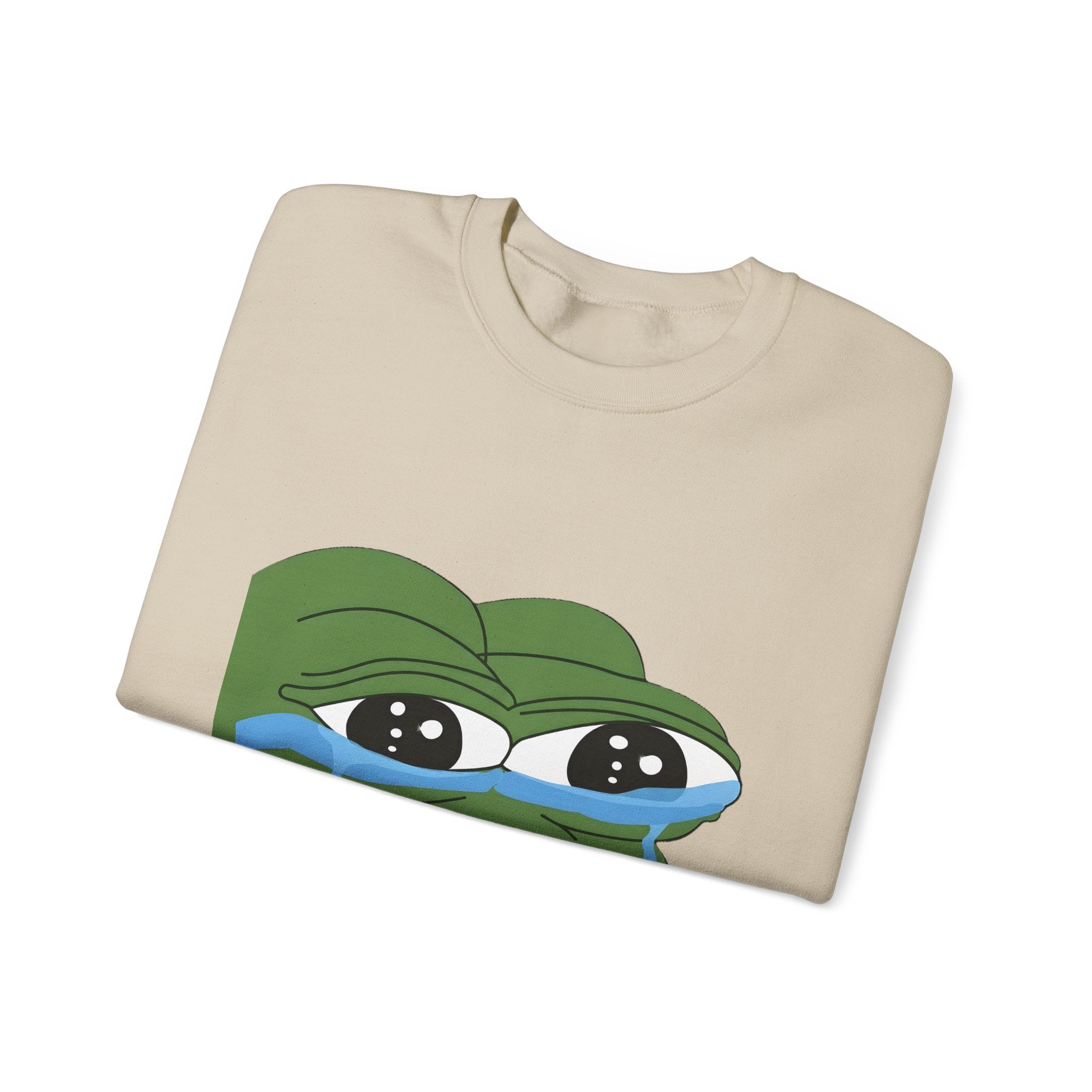Crying Pepe Graphic Sweatshirt