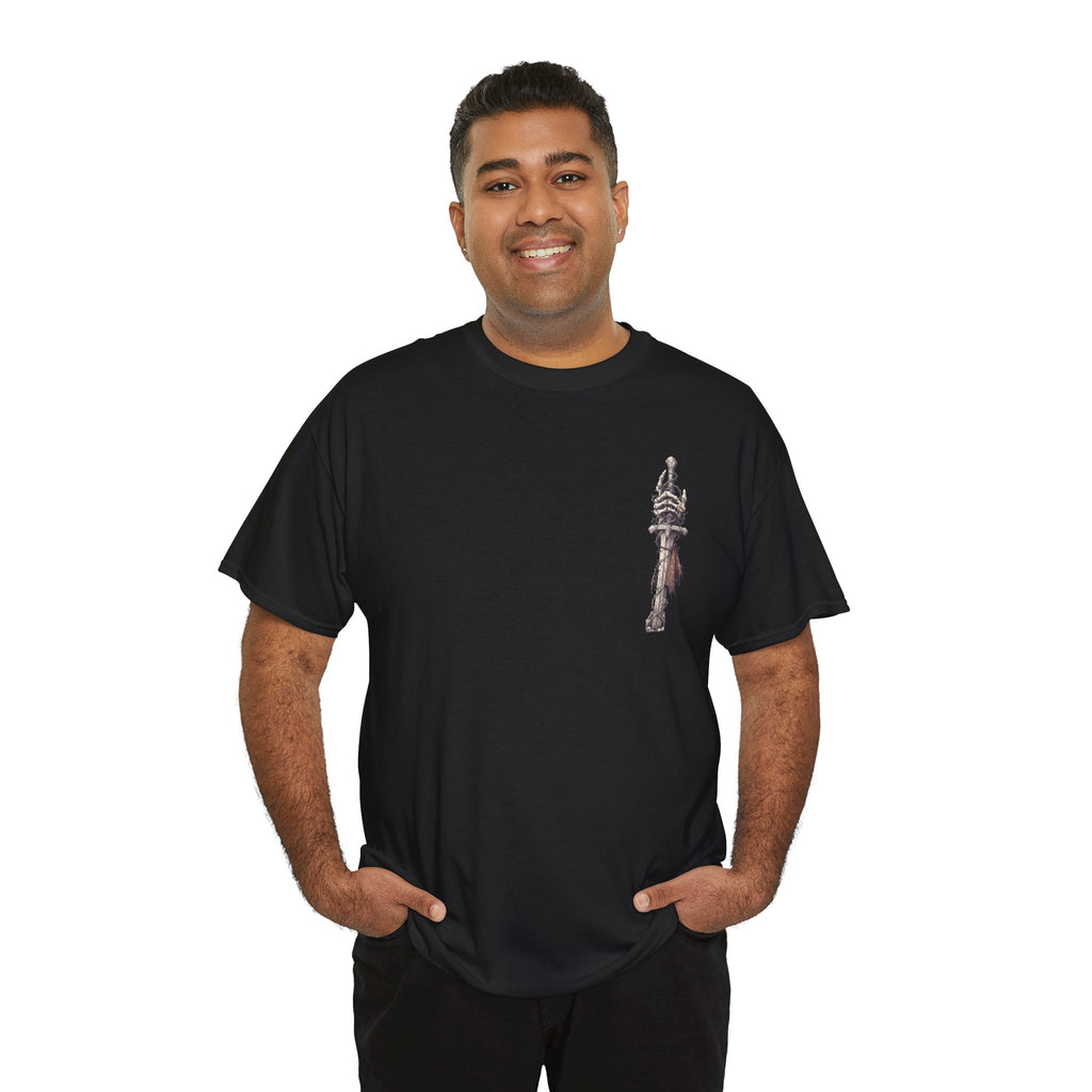 Gothic Triptych Tee — Dark Art Skeleton & Altar Graphic T-Shirt