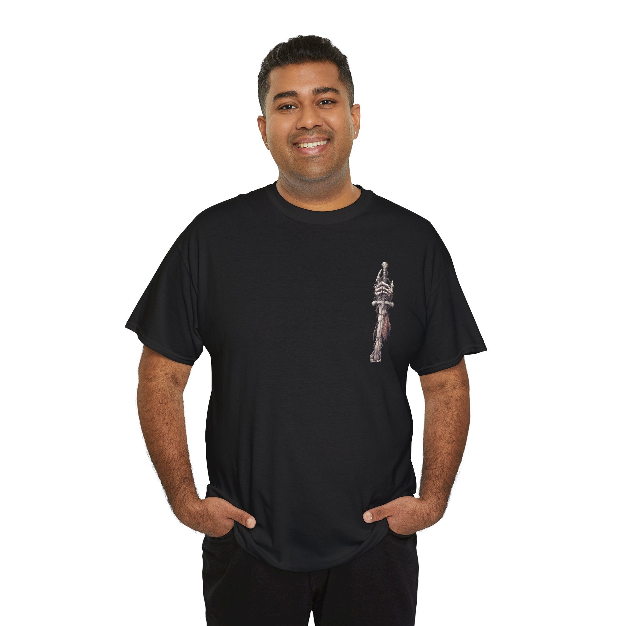 Gothic Triptych Tee — Dark Art Skeleton & Altar Graphic T-Shirt